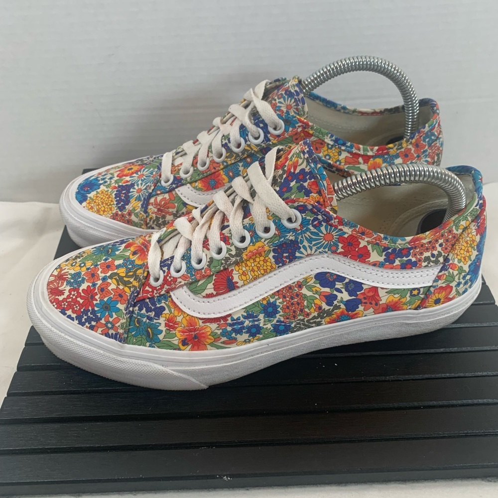 Vans x Liberty Fabrics Old Skool Tapered Floral Mens Size 7.5 Women’s 9 EUC